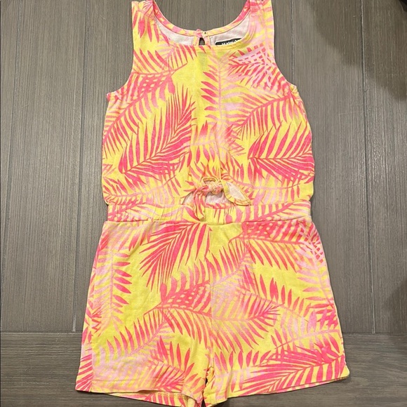 HURLEY Tropical Pink and Yellow Kids Romper - Picture 1 of 6